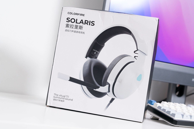 Gaming Headset With Mic Rgb - Colorfire Solaris USB 有線ヘッドセット ホワイト バーチャル