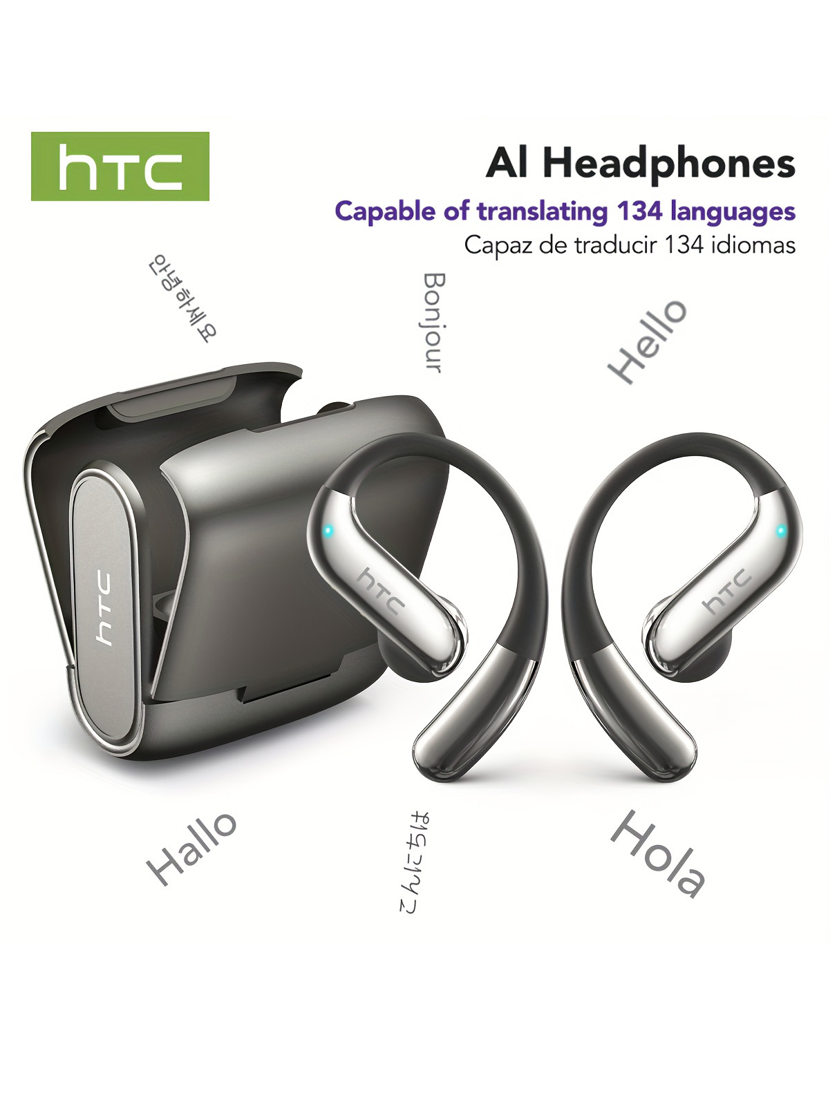 Headphones - オープンイヤー Bluetooth ヘッドフォン HTC 30 時間再生