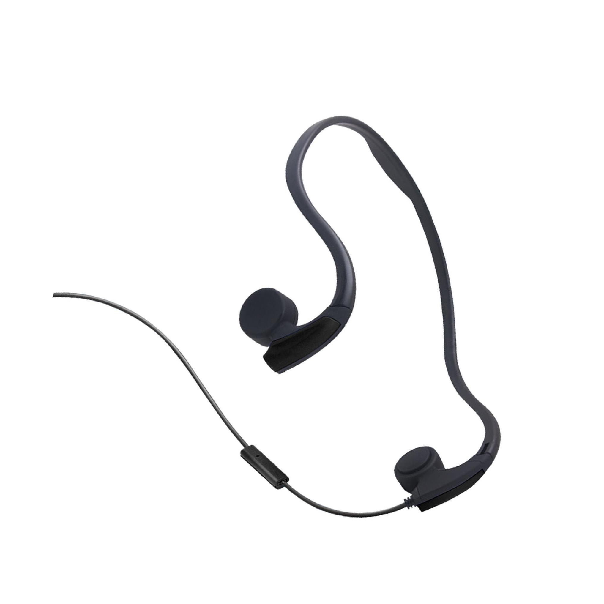 Bone Conduction Running Headphones - 骨伝導有線ヘッドセット 音声コントロール ランニング アウトドア スポーツ用 オレンジ