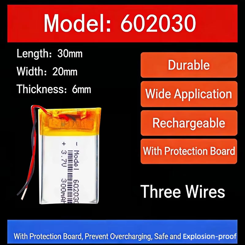 3.7V 300mAh 602030 リチウム電池 リチウム - Smartwatches のレビューと価格