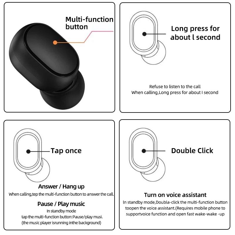 新しい Xiaomi Redmi Airdots 2 ワイヤ - Sleep Mask Headphones Bluetooth のレビューと価格