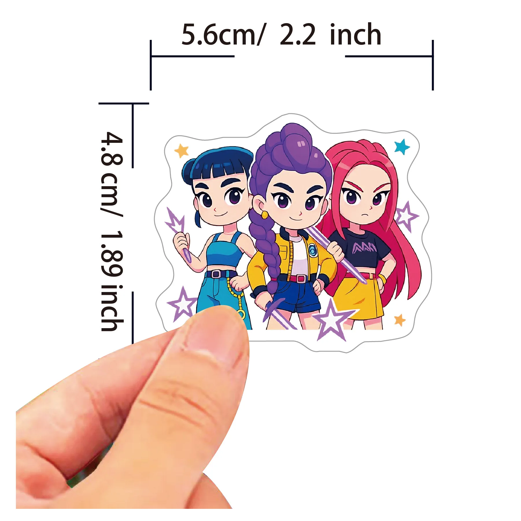 60個入り アニメの女の子（ルミ、ミラ、ゾイ）のステッカー。 - Laptops のレビューと価格