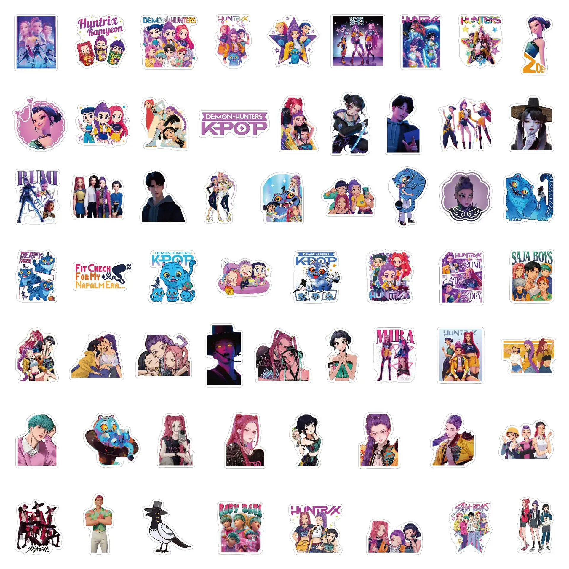 60個入り アニメの女の子（ルミ、ミラ、ゾイ）のステッカー。 - Laptops のレビューと価格