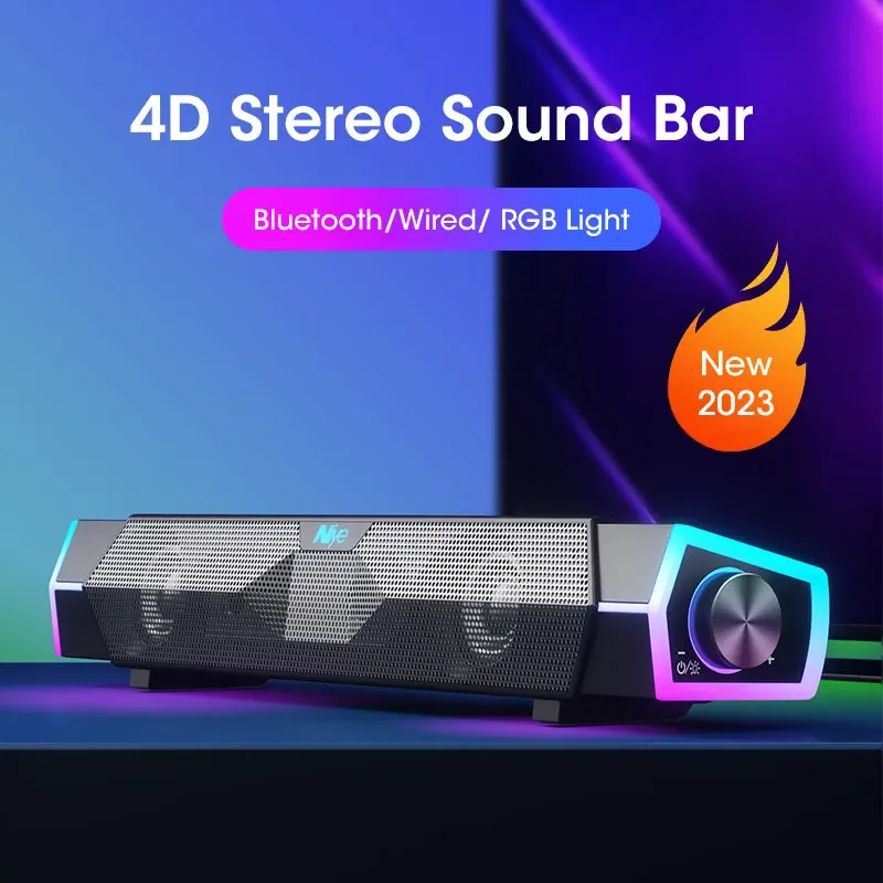 ホームシアタースピーカー,Bluetooth,4dステレオサ - Rgb Computer Soundbar For Pc のレビューと価格