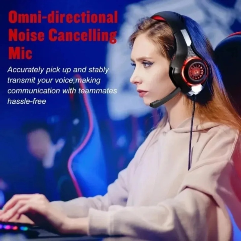 有線ゲーミングヘッドセット オーバーイヤー ノイズキャンセリ - Gaming Headset With Mic Rgb のレビューと価格