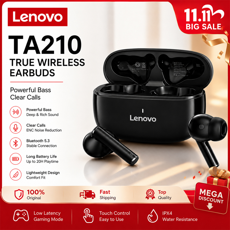 レノボ TA210 ブルートゥースワイヤレスヘッドホン 内蔵 - Anc Wireless Over Ear Headphones のレビューと価格