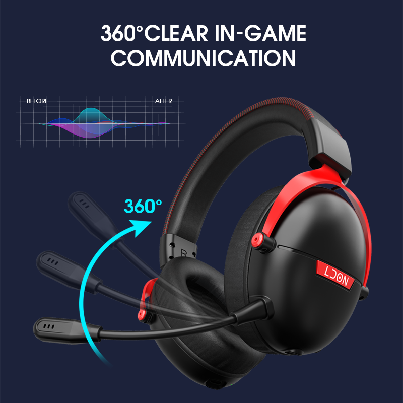 LDON F04 ゲーミングワイヤレスヘッドホン マイク付き - Anc Wireless Over Ear Headphones のレビューと価格