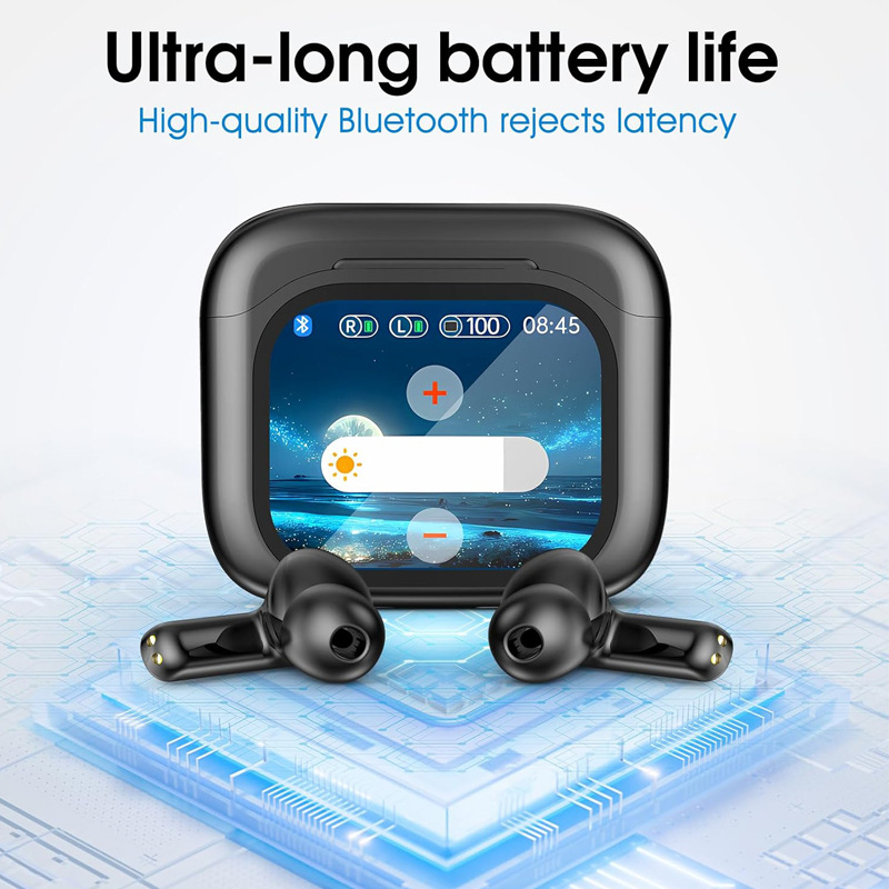 スマートAI翻訳機能付きBluetoothイヤホン LCDデ - Headphones のレビューと価格