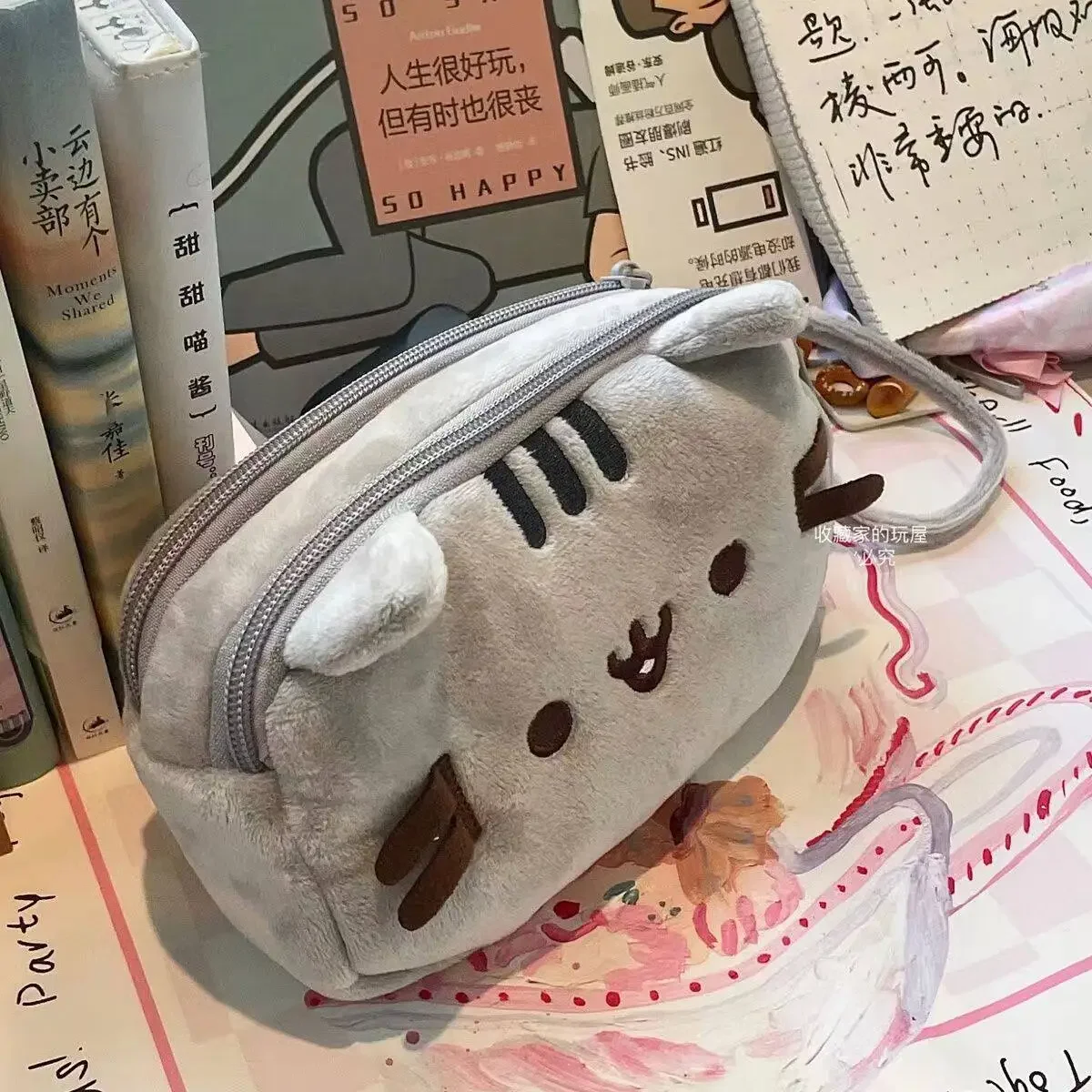 かわいいプシーンの太った猫の漫画ペンケース、大容量学生文房具 - Laptops のレビューと価格