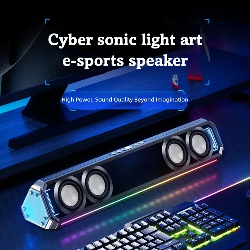 RGBライト付きゲーミングサウンドバー、30W Eスポーツス - Rgb Computer Soundbar For Pc のレビューと価格