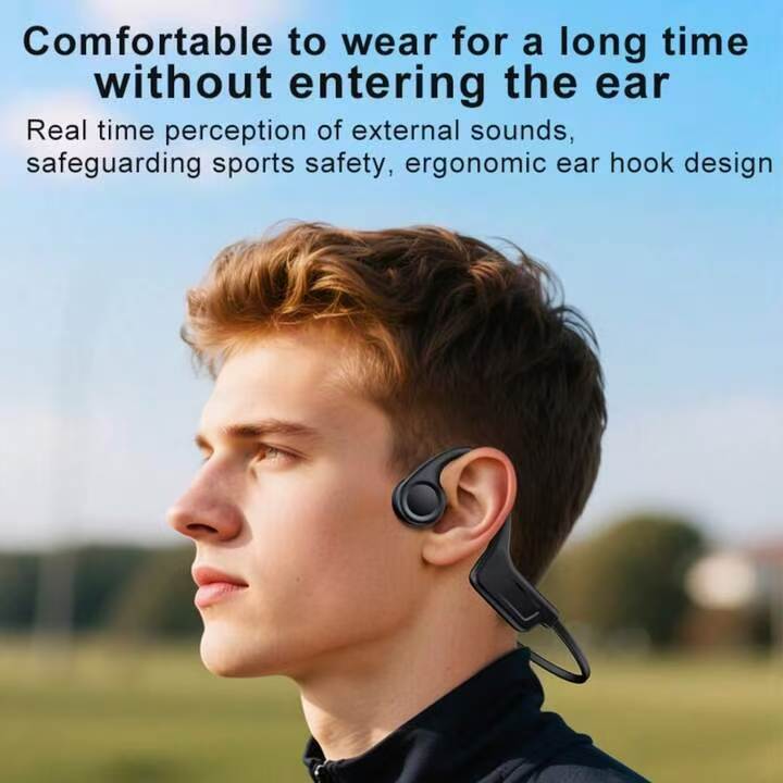 骨伝導ヘッドホン、ワイヤレスオープンバックイヤホン、15時間 - Bone Conduction Running Headphones のレビューと価格