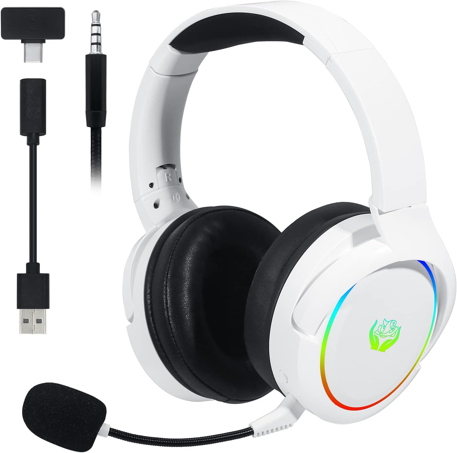 HUO JI 2.4G/Bluetooth ワイヤレス ゲー - Gaming Headset With Mic Rgb のレビューと価格