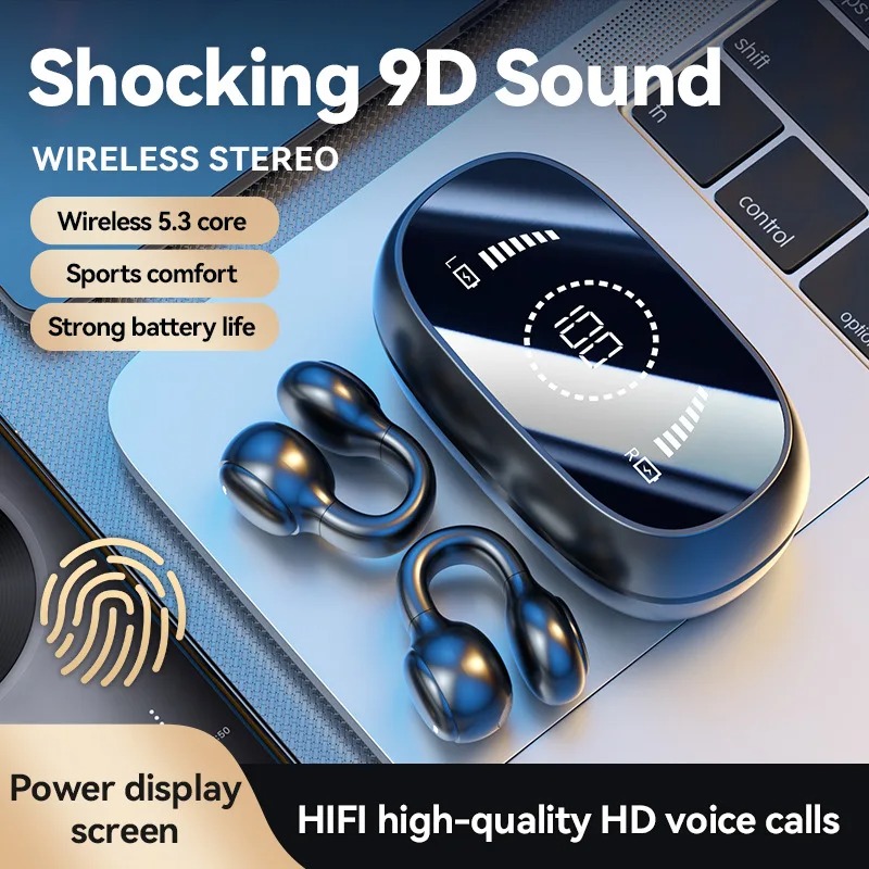 ワイヤレスTWS骨伝導Bluetoothイヤホン ステレオオ - Tws Earbuds Bluetooth 5.3 のレビューと価格