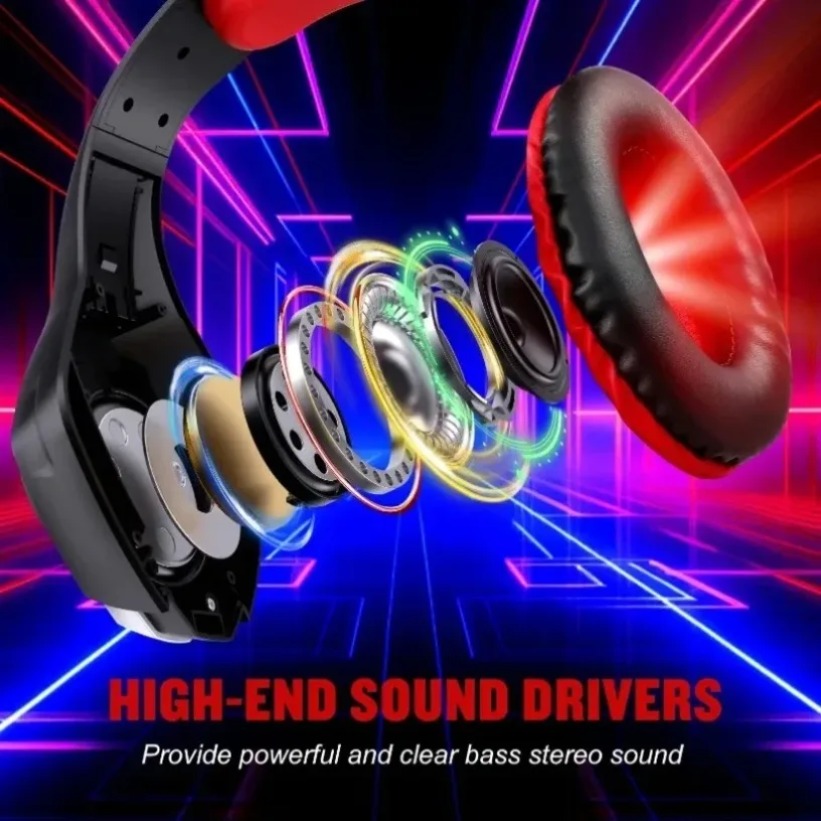 LED ゲーミングヘッドフォン マイク付き RGB オーバー - Gaming Headset With Mic Rgb のレビューと価格