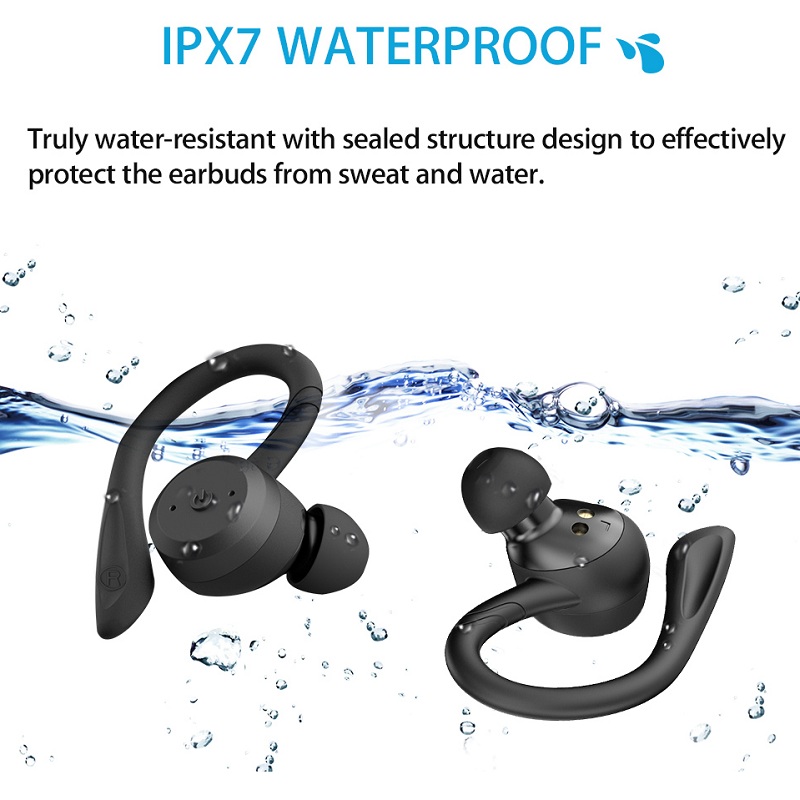 20時間再生可能 水泳用防水Bluetoothイヤホン デュ - Bone Conduction Running Headphones のレビューと価格