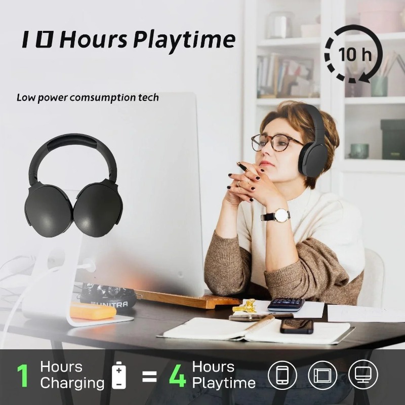 ホットなBluetoothワイヤレスヘッドホン、オーバーイヤ - Anc Wireless Over Ear Headphones のレビューと価格