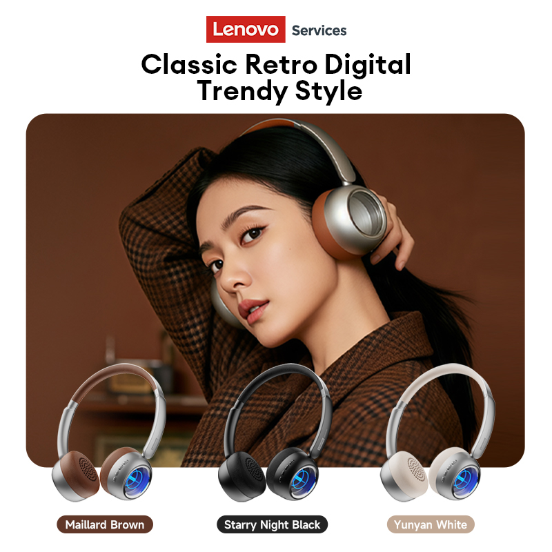 レノボ LS101 レトロ マイヤール Bluetooth  - Anc Wireless Over Ear Headphones のレビューと価格